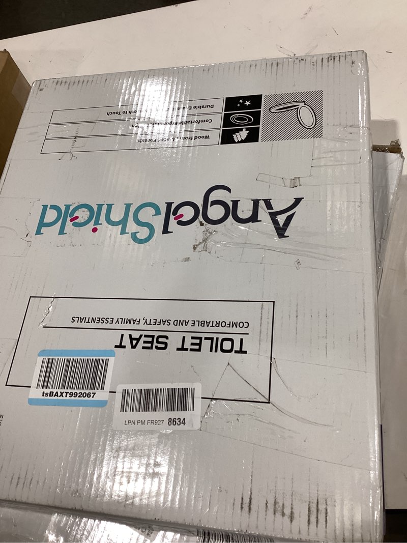 Condition photo showing New/Like New for Round Toilet Seat Molded Wood Toilet Seat with Zinc Alloy Hinges, Easy to Install also Easy to Clean, Anti-pinch Wooden Toilet Seat by Angol Shiold (Round, Natural) Round - Zinc Alloy Hinge Natural