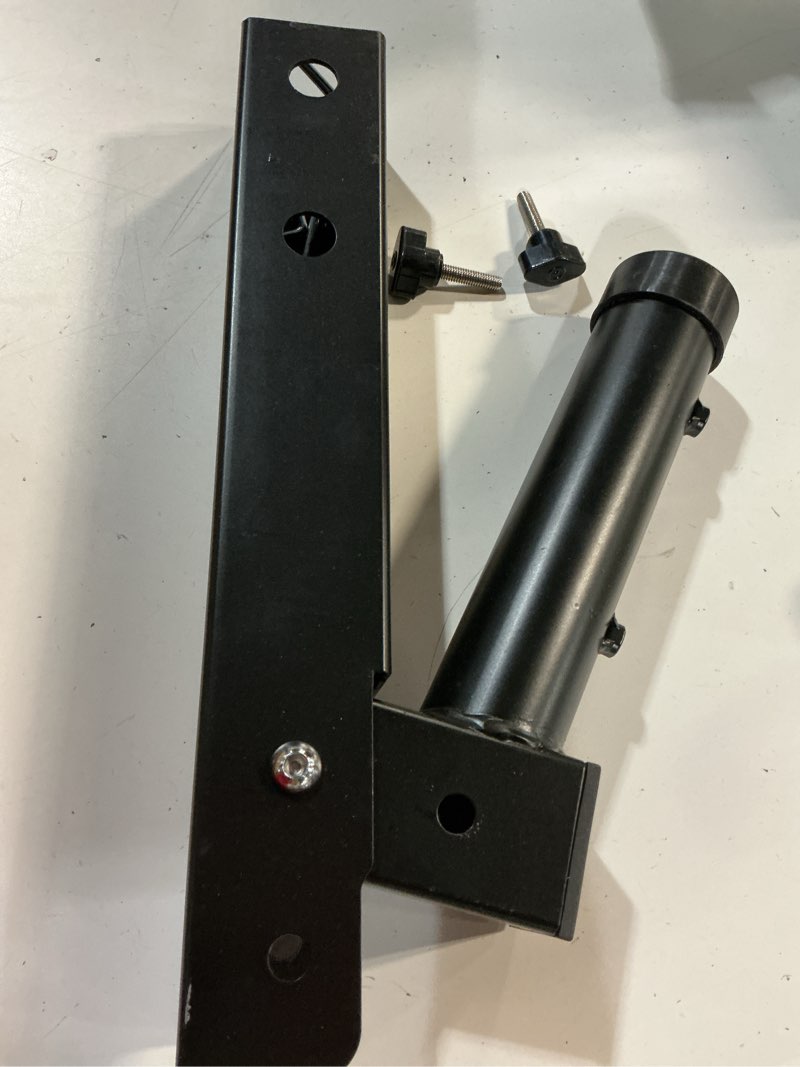 Condition photo showing Good Condition for foldable hitch mount flagpole holder | all metal heavy- duty, fits standard 2" trailer hitch, compatible with jeep, truck, suv, rv, pickup, camper trailer (one flagpole)