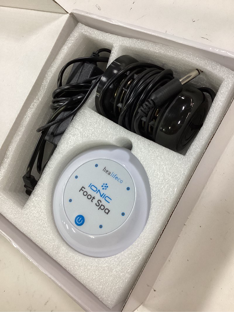 Condition photo showing As Is for Ionic Foot Spa by Healifeco – Ion Foot Bath Detox Machine - For Toxins, Heavy Metals & Free Radicals – Activates 2,000 Foot Detox Nodes – Easy 30-Min Home Detox – 90,000+ Happy Users Trust It