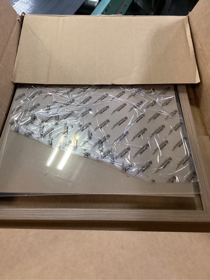 Condition photo showing As Is for 15x20 Picture Frame Rustic Brown for Poster Photo Picture, Horizontal and Vertical Formats for Wall Hanging, 15 x 20 Wall Gallery Poster Photo Frame for 15 by 20 Photos Posters, Rustic Brown Rustic Brown 15x20 inch