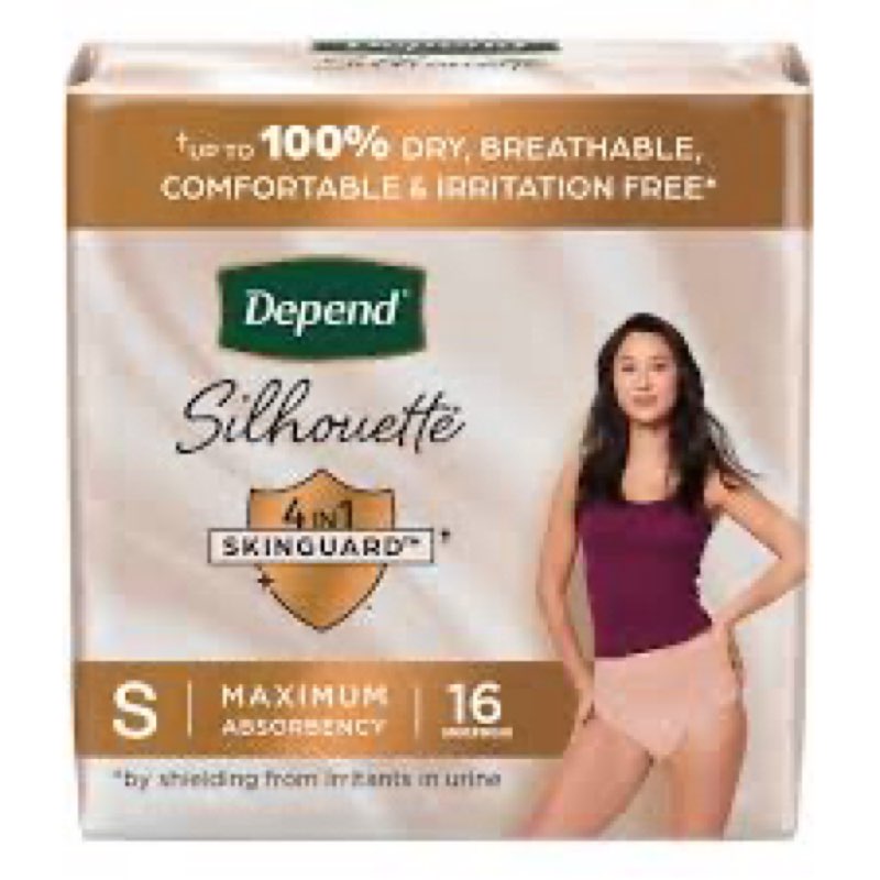 Depend Silhouette 4 in 1 Skinguard LG Underwear 26 Count