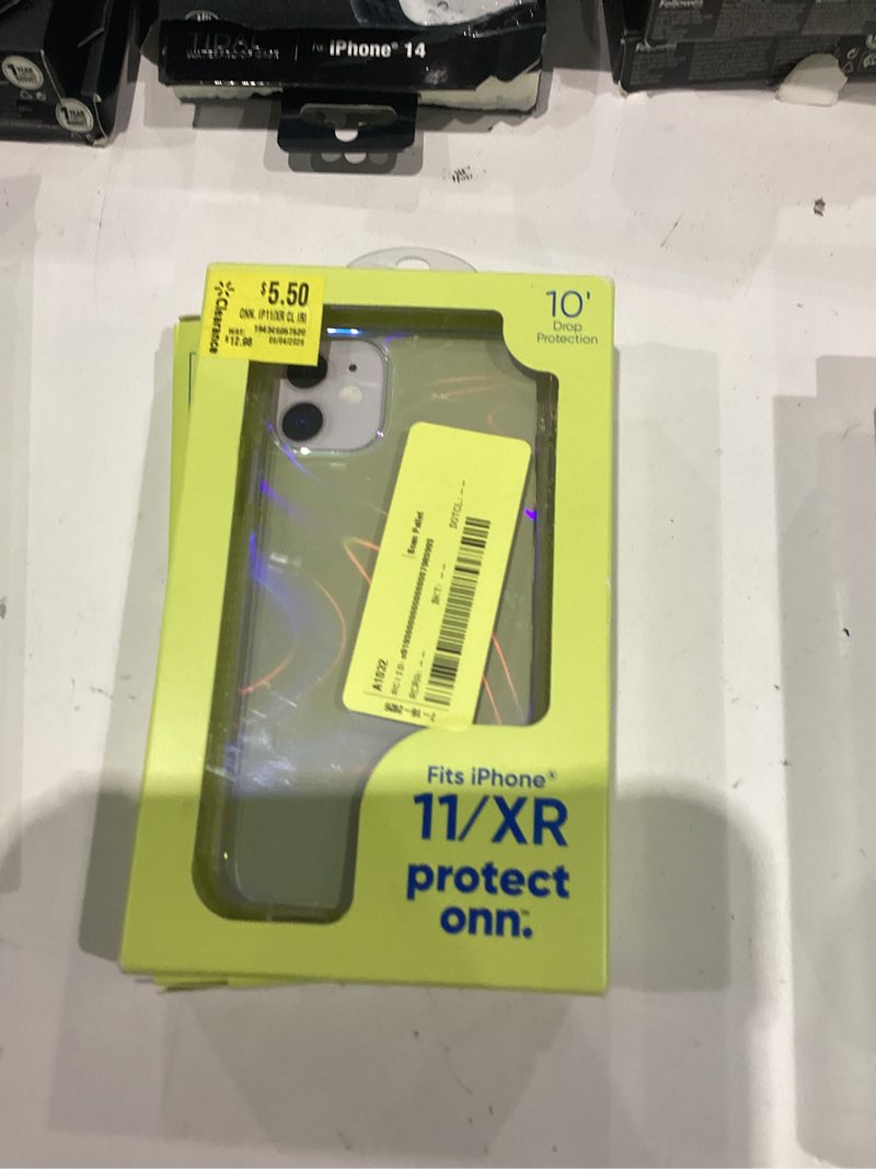Condition photo showing Good Condition for onn. phone case for iphone 11 / iphone xr - clear iridescent