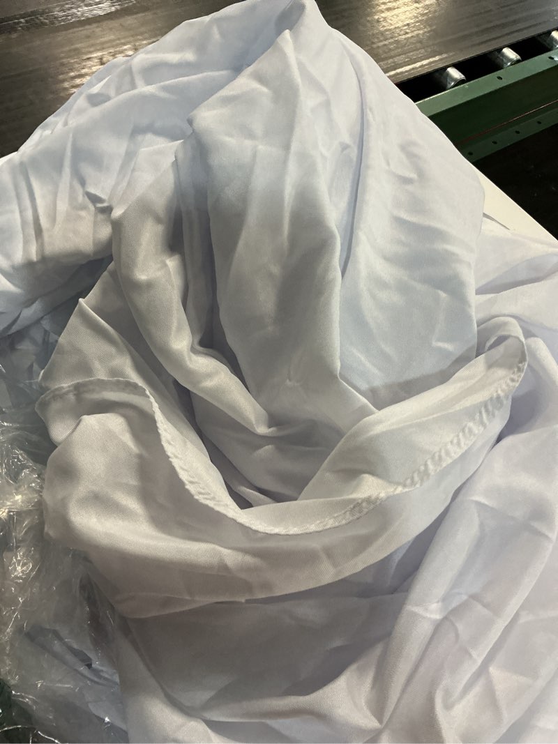 Condition photo showing Good Condition for 10-pack white tablecloths for rectangle tables, 60 x 102 inches, stain-resistant polyester fabric for 6 foot tables - washable table covers for weddings, banquets, birthday, parties, events white 60x102 in, 10 pack
