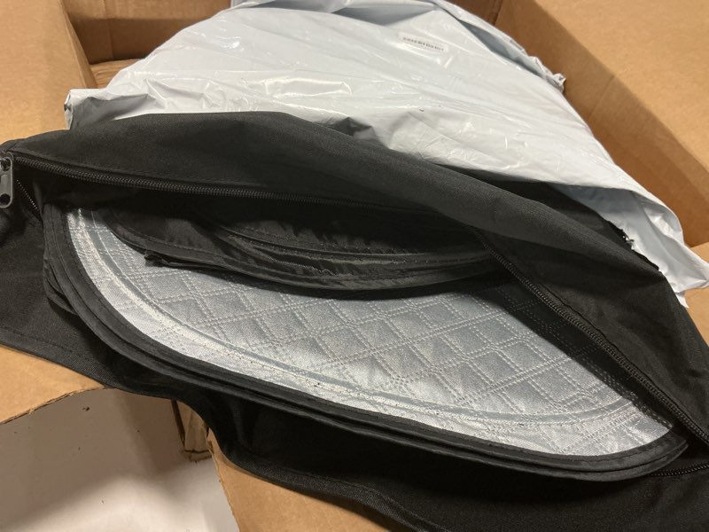 Condition photo showing Good Condition for kmf 8pcs thicken full sun shades for subaru crosstrek 2018-2023 accessories, car window covers sunshade for windshield side rear, uv block and blackout privacy for camping outdoor