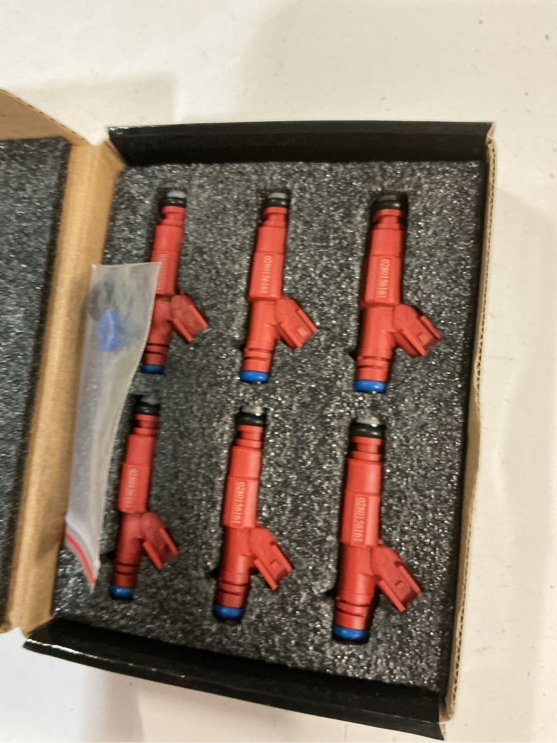 Condition photo showing New/Like New for high performance fuel injectors 4.0l compatible with for:-jeep cherokee 1999 2000 2001 wrangler 1999-2004 grand cherokee 1999-2004, replace oe 0280156161 (set of 6)