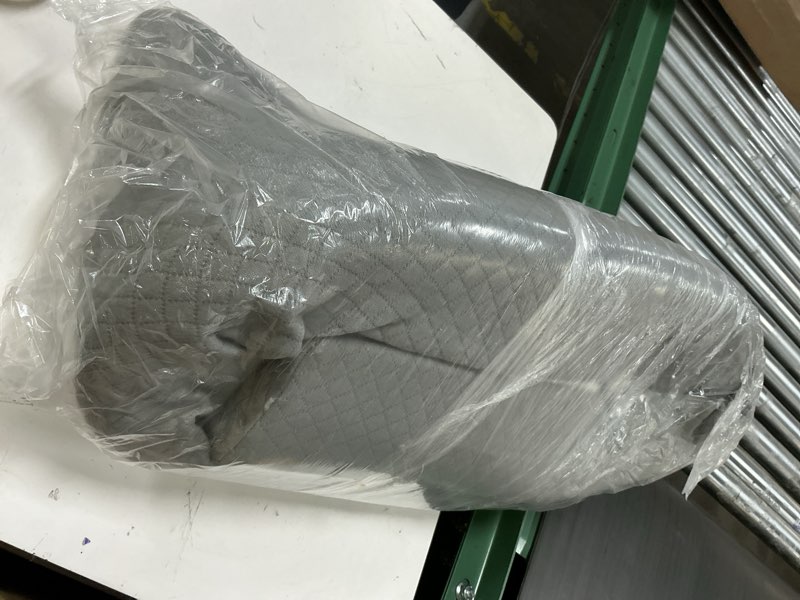 Condition photo showing Good Condition for homemate queen size?60"x10"x6"? bed wedge pillow for headboard - upgraded bed gap filler queen between mattress and headboard - triangle pillow - grey grey queen(60"x10"x6")