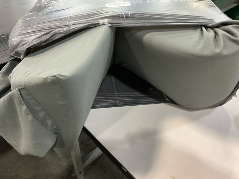 Condition photo showing item condition for Vekkia King Bed Wedge Pillow for Headboard Gap, 0–6" Gap Filler with Side Pockets & Washable Cover, Gray 76"x10"x6" Gray King(76''x10"x6"-Large)