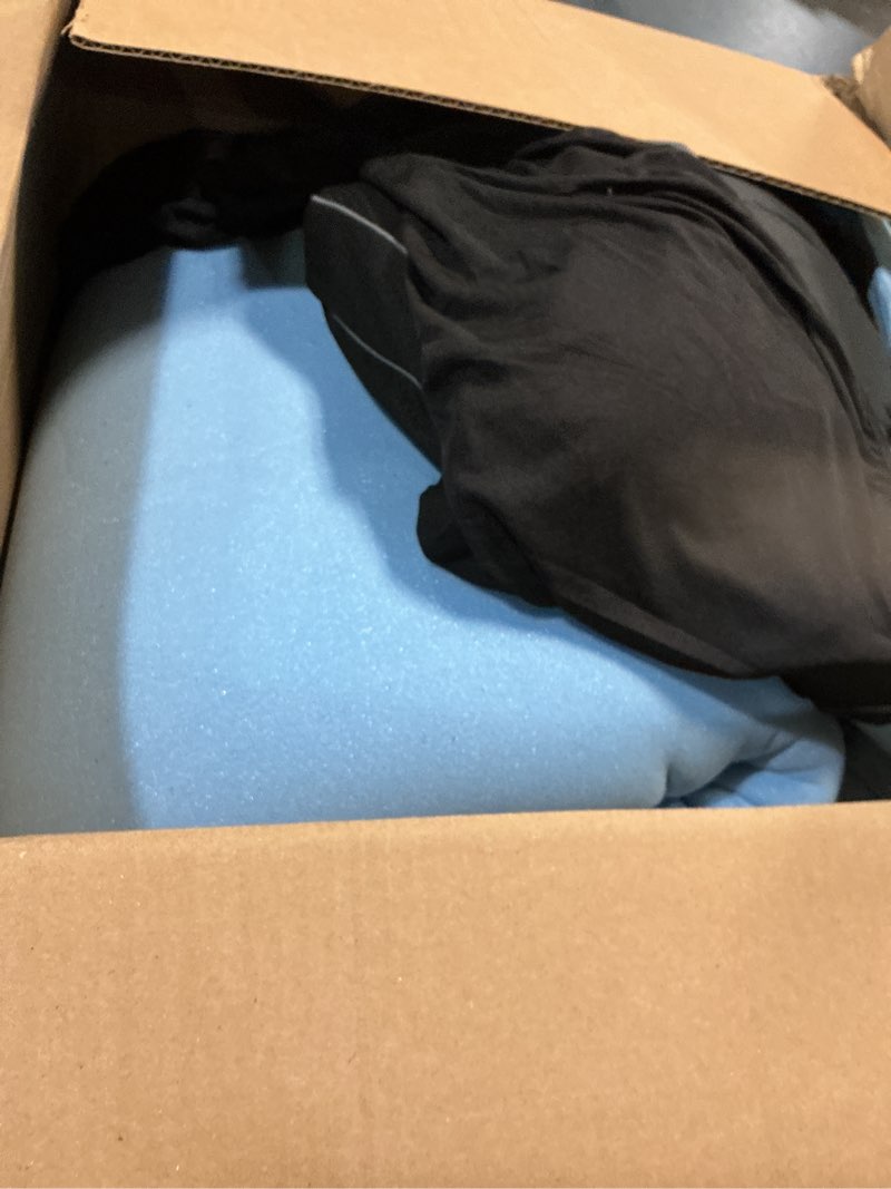 Condition photo showing As Is for Twin Size Memory Foam Mattress Topper - 4 Inch Cooling Dual Layer with 2" Gel Memory Foam & 2" Thick 1500 GSM Pillow Top, Breathable Mattress Pad Cover Medium Firm Support for Back (Black) Twin 4 inch