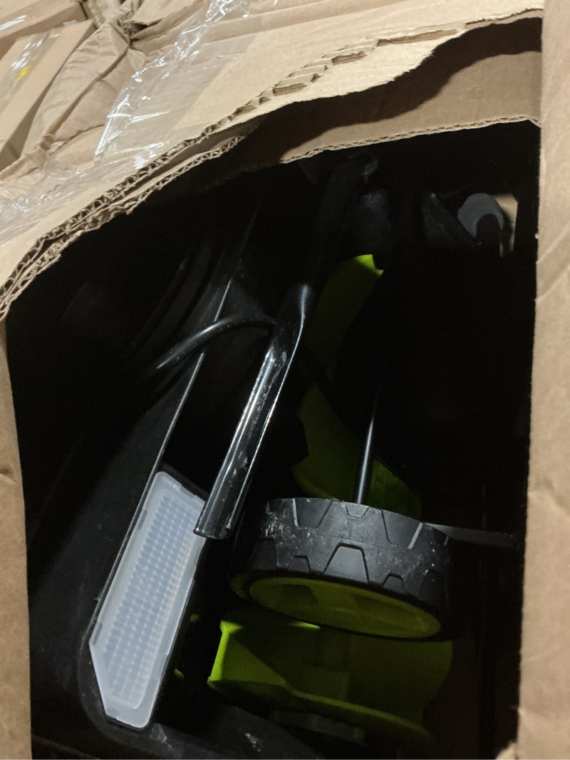 Condition photo showing As Is for Snow Blower:15A Motor, 20-Inch Electric Snow Blower, Electric Snow Shovel with 25ft Throwing Distance, Dual LED Lights, 3300rpm Snow Thrower DEKOPRO