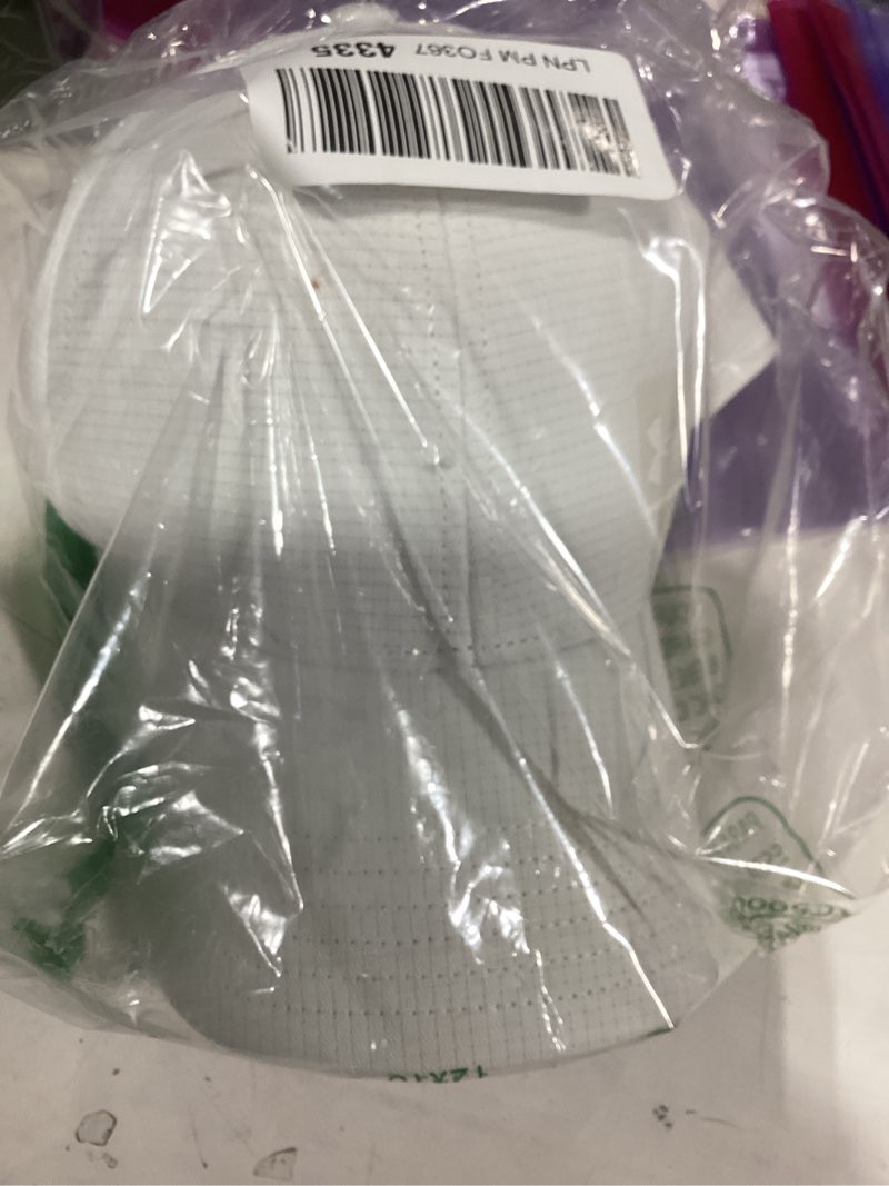 Condition photo showing As Is for under armour unisex-adult iso-chill armourvent stretch fit hat medium-large (101) white / / white