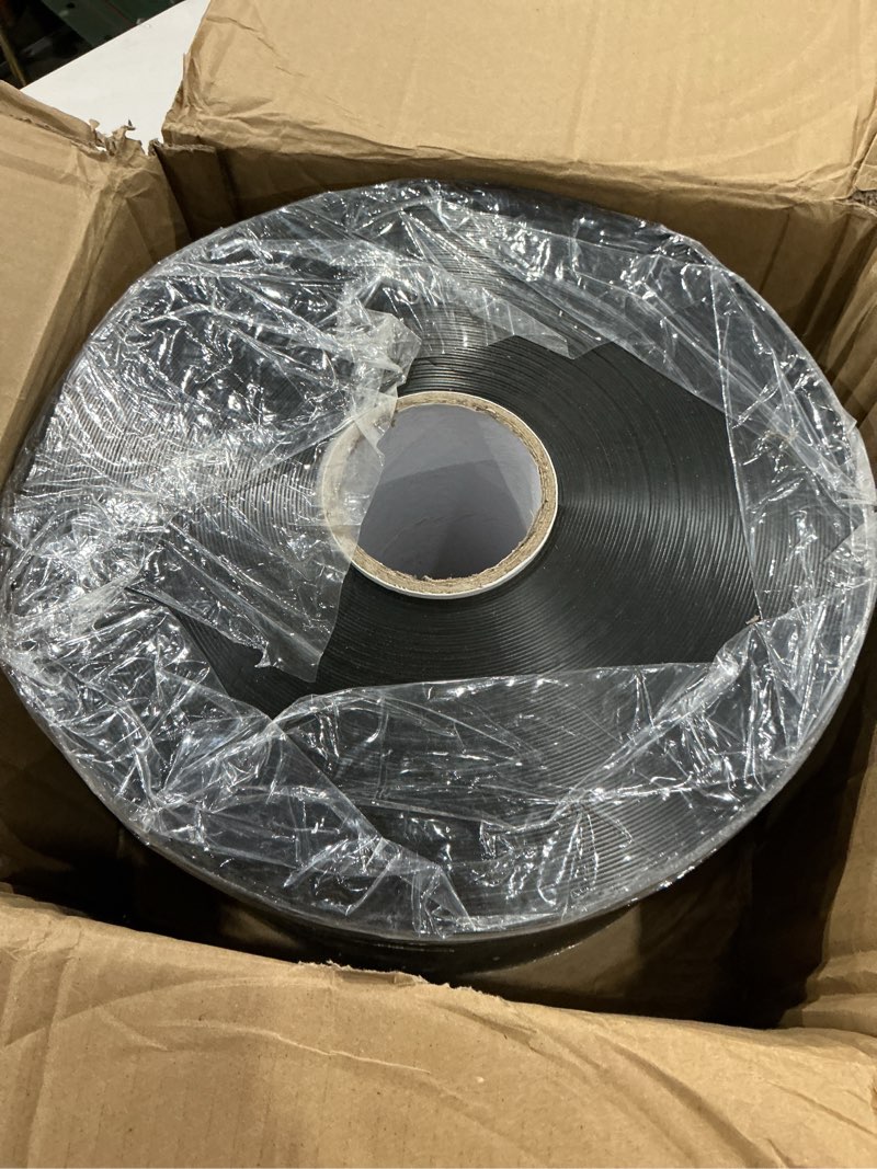 Condition photo showing Good Condition for plastic strip door curtain black, 148 ft * 7.5 in * 0.06 in | commercial flat pvc curtain vinyl roll, for separating ac spaces, entry to workshop, barn, warehouse, shed & garage 148 ft * 7.5 in * 0.06 in smooth black