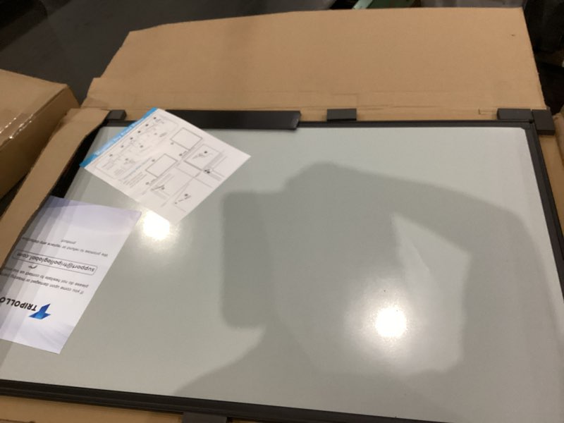 Condition photo showing Good Condition for magnetic white board and cork board combo, 36 x 24 inches whiteboard bulletin combination board, wall mounted dry erase message board for home, school and office, black 36 x 24 inch black