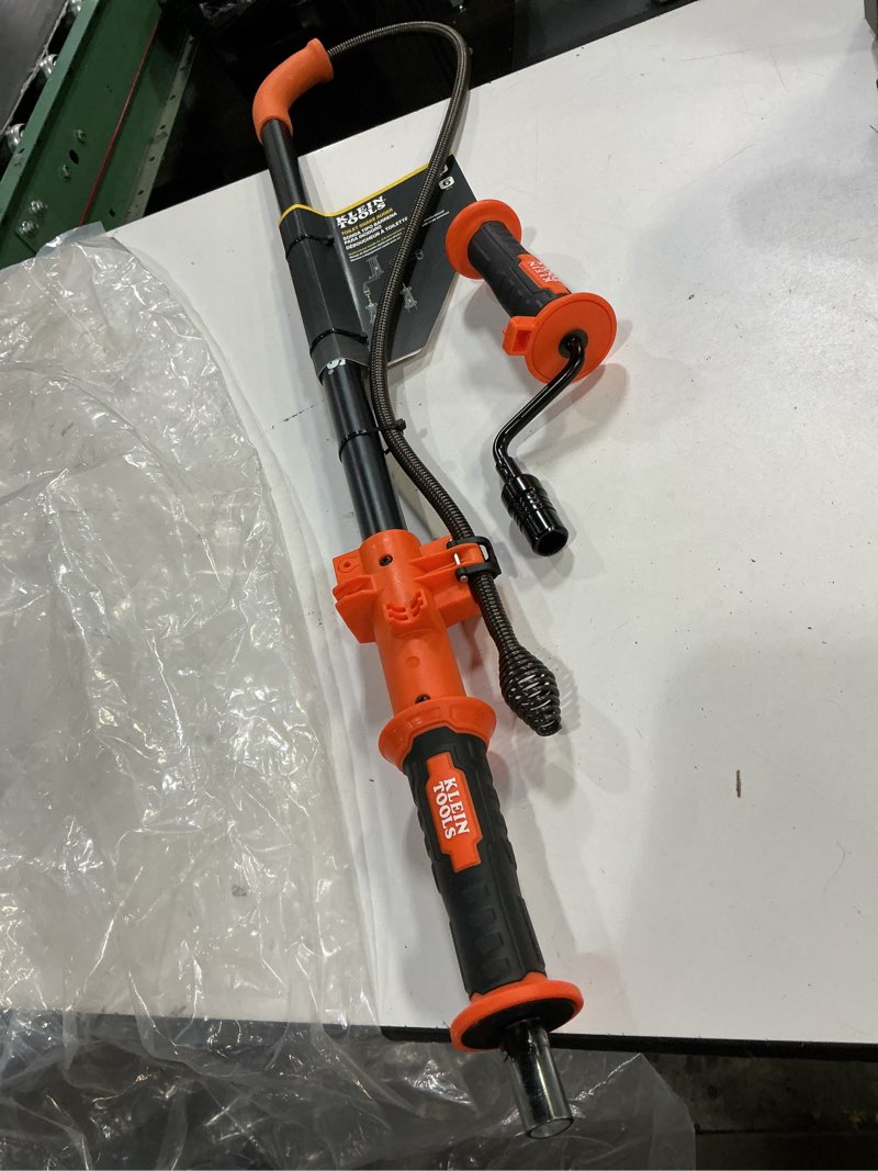 Condition photo showing Good Condition for klein tools 53018 6-foot steel toilet auger, extendable toilet snake drain clog remover, hybrid manual drill operation, plumbing snake for drains