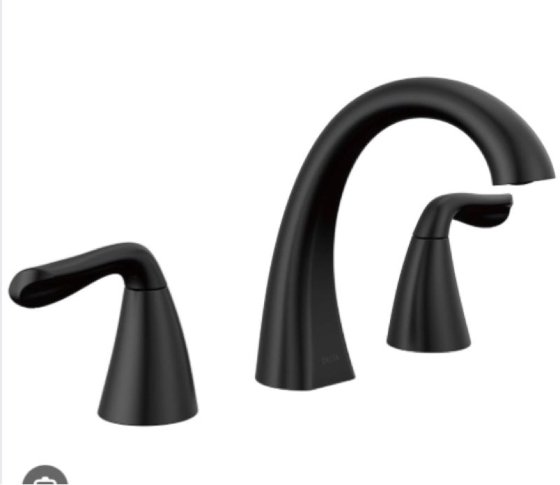 arvo widespread bathroom faucet 3 hole, 2-handle bathroom sink faucet with drain assembly