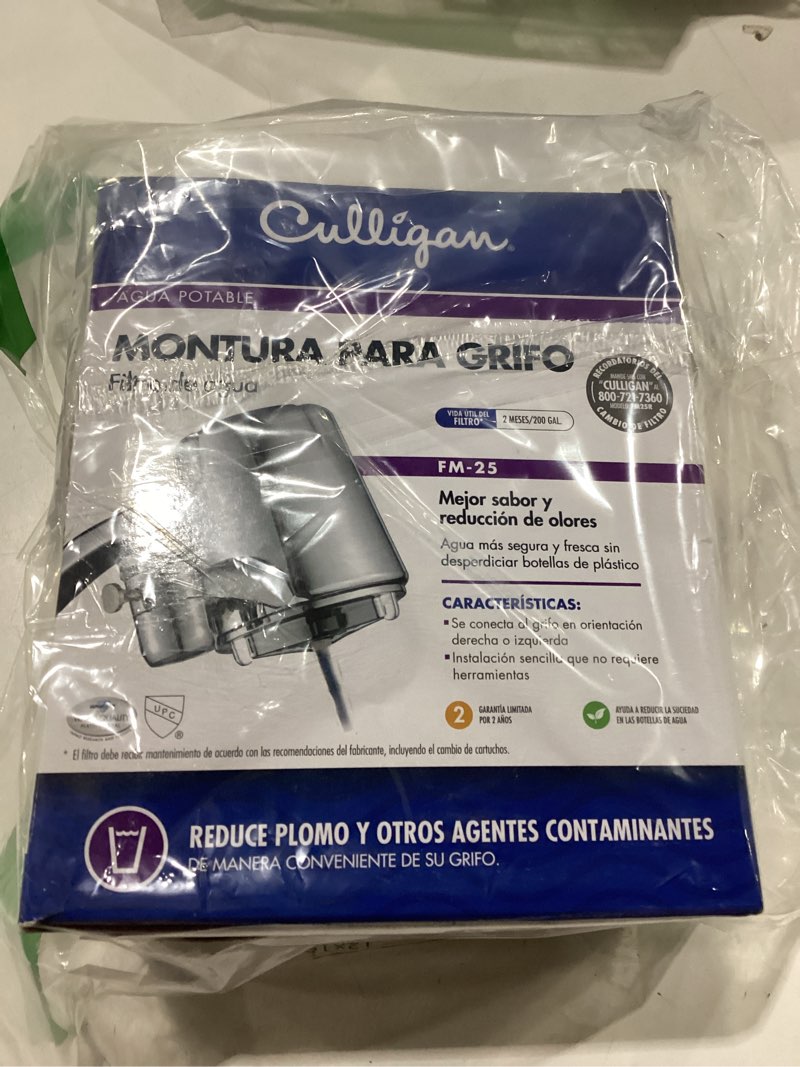 Culligan FM-25 Faucet Mount Filter with Advanced Water Filtration, Chrome Finish