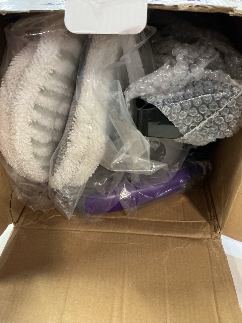 Condition photo showing Good Condition for scrub and steam mop with led headlights, all-in-one hard floor cleaner rotating mop, 6 cleaning pads, swivel steering, cable holder & xl water tank