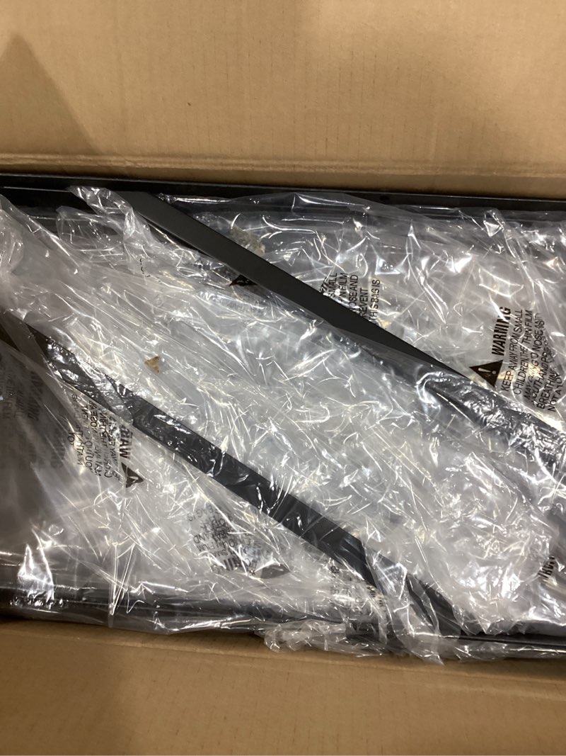 Condition photo showing New/Like New for 12 pack l20 x h 12" black heavy duty shelf brackets with screws metal shelf brackets shelf support angle brackets for shelves l brackets heavy duty floating shelf 12 pack-black 20''x12''