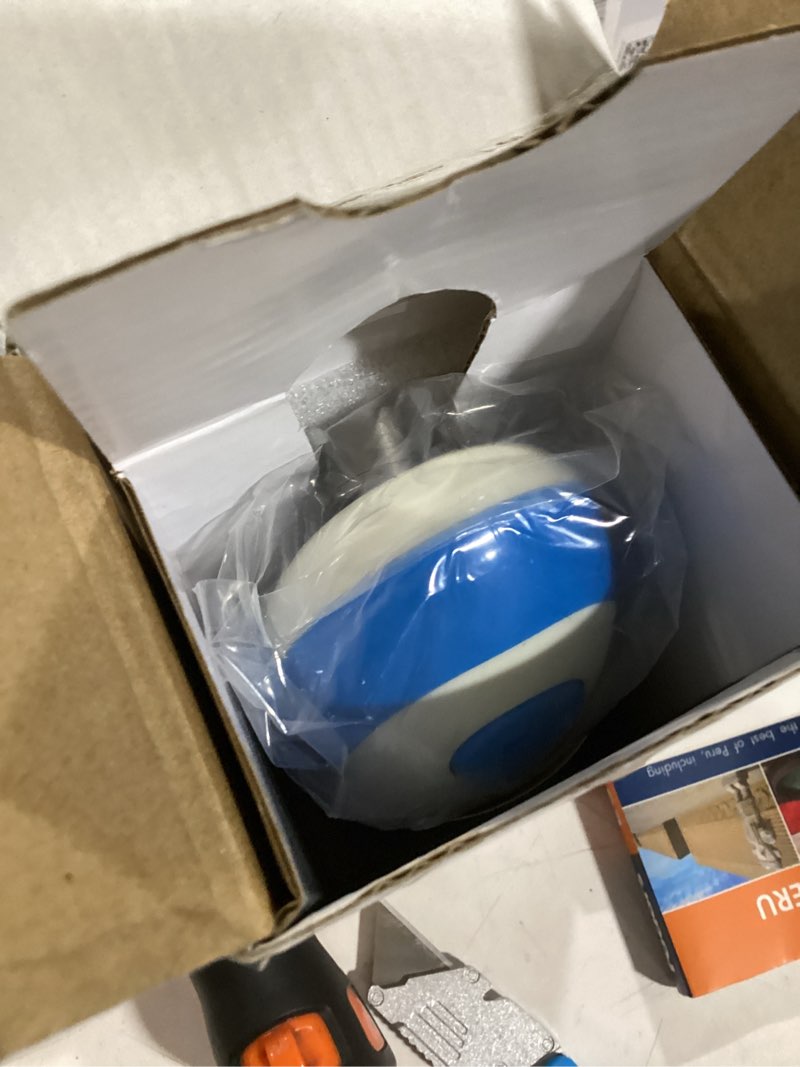 Condition photo showing As Is for CIRCLE JOY Electric Can Opener, One-Touch Automatic Can Opening with Smooth Edges, Food Safety Handheld Battery-Operated Can Opener for Kitchen and Seniors, Blue