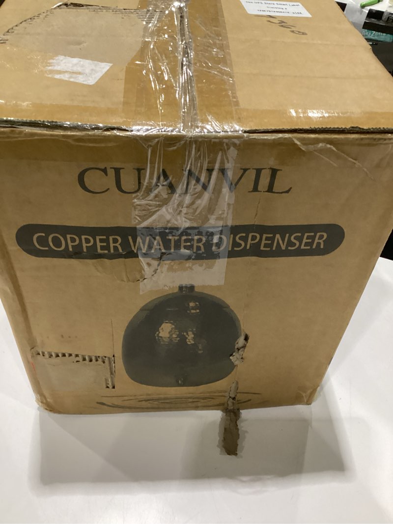 Condition photo showing As Is for pure copper water pot