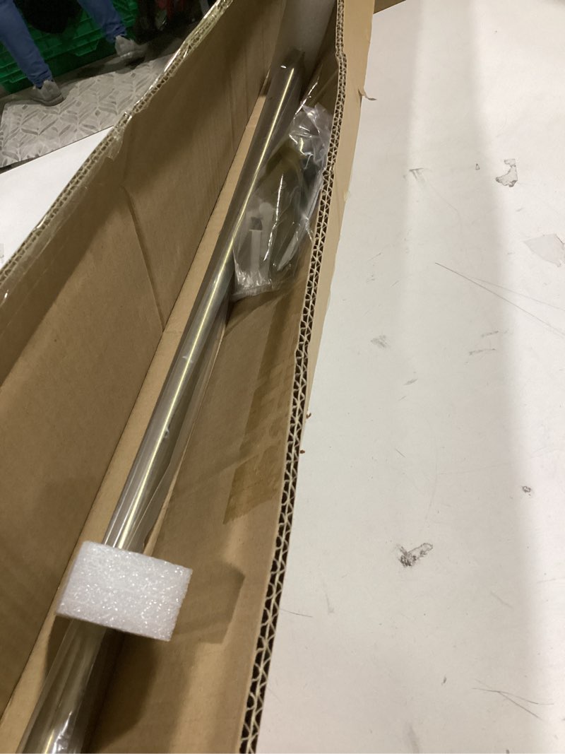 Condition photo showing Good Condition for Antique Bronze Disc Curtain Rods, 48-84 Inches Window Curtain Rod,Adjustable Room Darkening Drapery Rod with Aluminum Finials and Brackets,Wrap Around Design 48-84" Antique Bronze