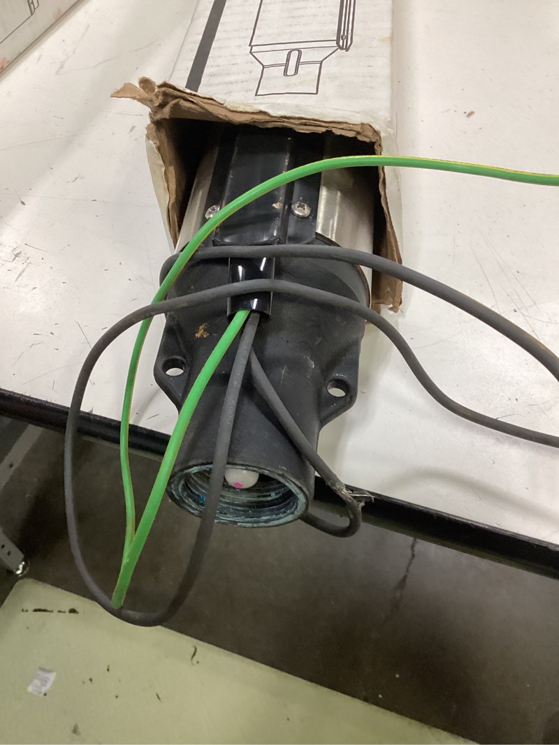 Condition photo showing As Is for zoeller 0.5-hp 230-volt stainless steel submersible well pump