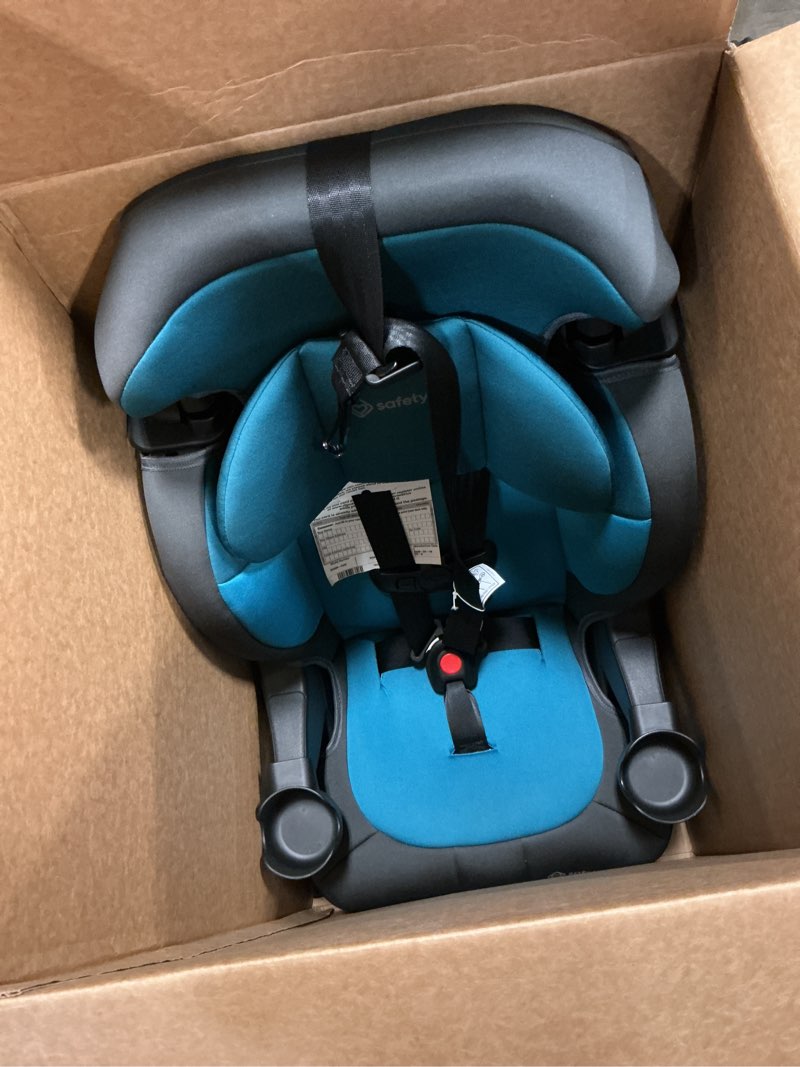 Condition photo showing Good Condition for safety 1st grand 2-in-1 booster car seat, converts from high back to belt-positioning booster, high back seat for kids 40-65, and belt-positioning 40-100 pounds, capri teal capri teal 2