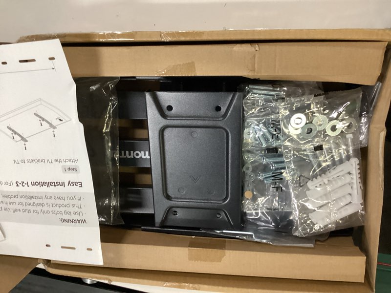 Condition photo showing New/Like New for montek heavy duty tv wall mount for 37-90 inch tv up to 165lbs, 4x load tested, full motion with dual articulating arms, tool-free tilt, swivel & extend, vesa 200x100 to 600x400, fits 12“/16" studs 37-90" full motion tv wall mount