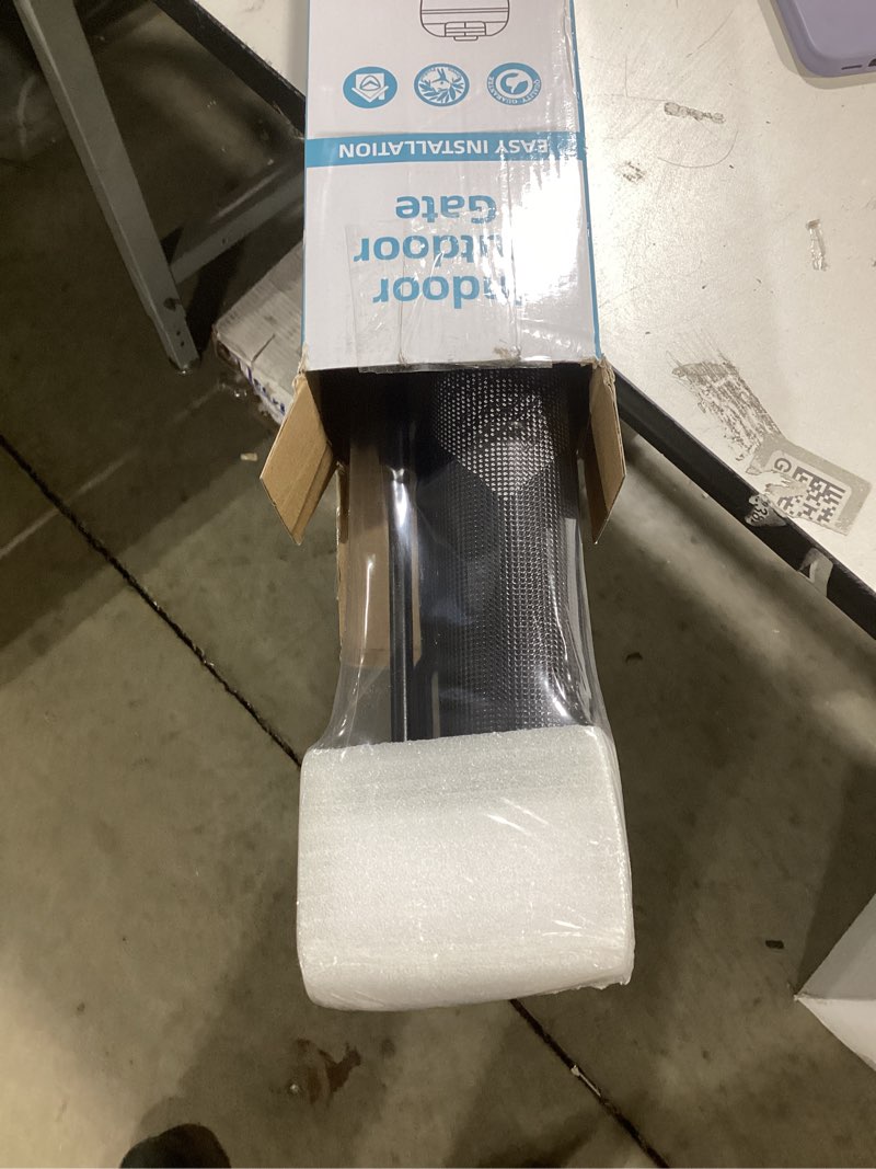 Condition photo showing Good Condition for PRObebi Retractable Baby & Dog Gate - Extends to 110" Wide, 34" Tall, for Stairs, Doorways, Hallways, Outdoor, Deck, Porch A-black 34" Tall x 110" Wide