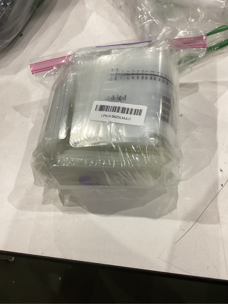 Condition photo showing Good Condition for momcozy breastmilk storage bag, 8oz, temp-sensing color change, 200 count milk storage bags breastmilk with pour spout, milk bag with self standing for breastfeeding, no leak presterilized for freezer