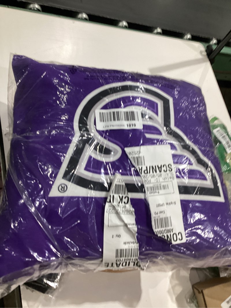 Condition photo showing Good Condition for stonehill college skyhawks athletic a logo throw pillow 18x18