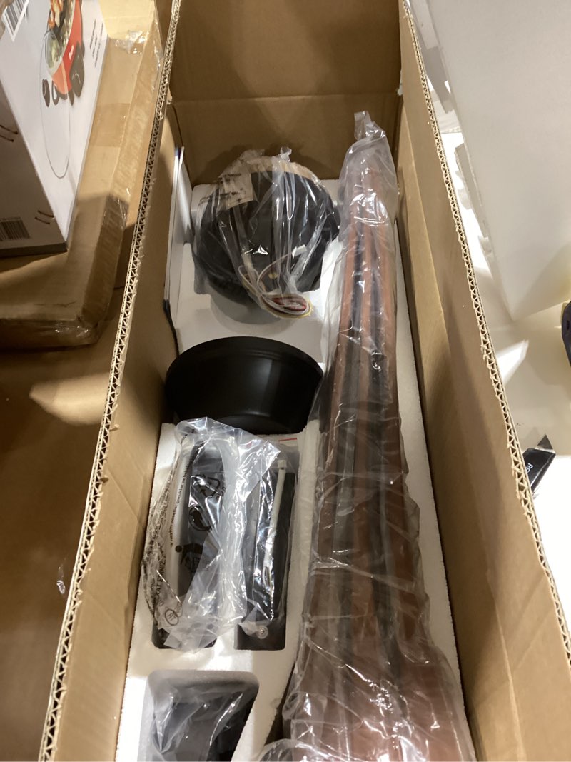 Depuley 52-Inch Ceiling Fan with Light: Walnut 3 Blade Outdoor Fans for Patios - Dimmable Indoor Fan