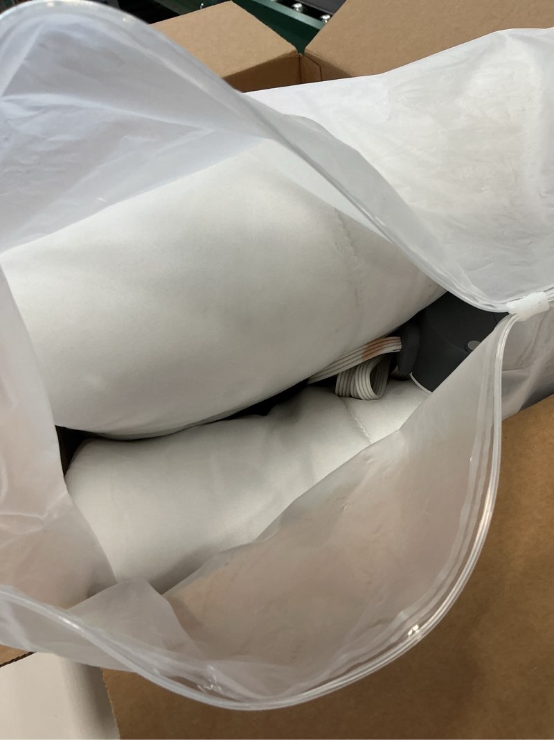 Condition photo showing As Is for Sunbeam Restful Quilted Heated Mattress Pad - King, White