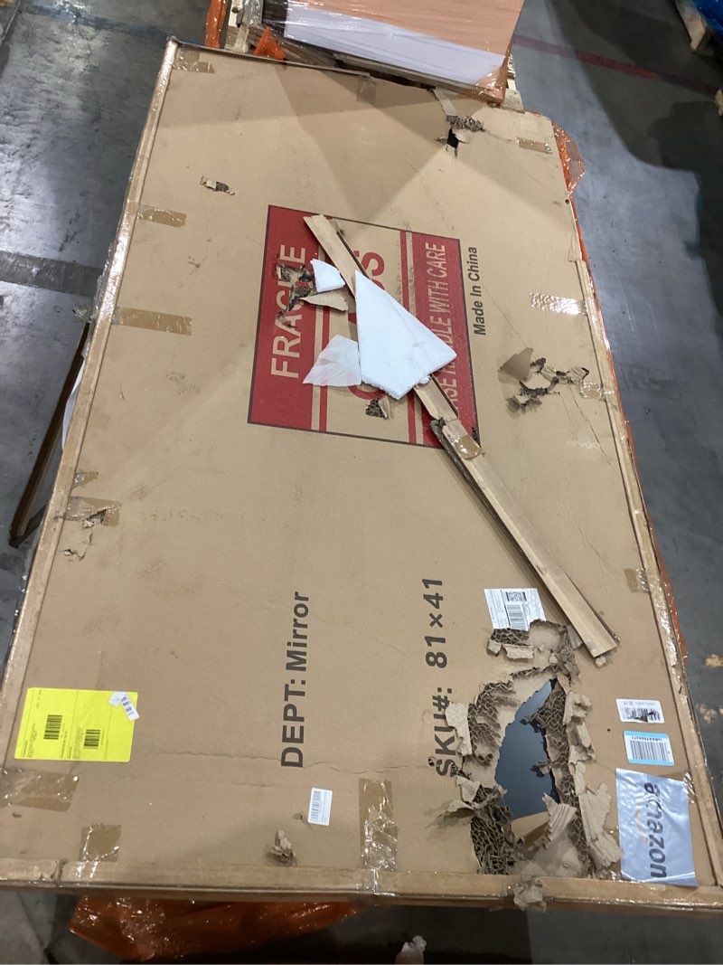 abswhlm oversized full length mirror  - wall mounted or standing floor mirror with aluminu