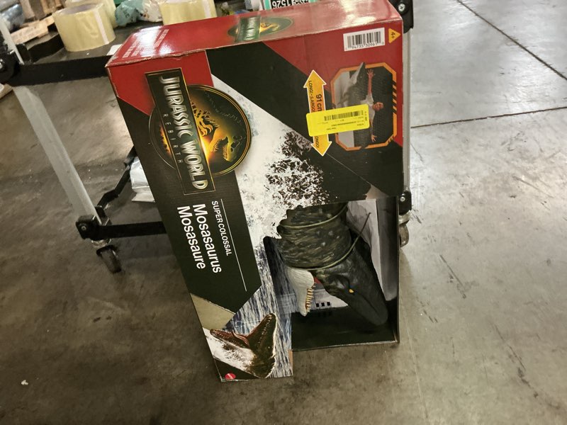Condition photo showing Good Condition for jurassic world rebirth super colossal mosasaurus action figure, dinosaur toy
