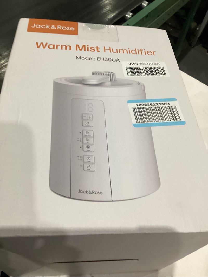 Condition photo showing As Is for 3L Stainless Steel Humidifier for Bedroom, Warm Mist Humidifiers Easy Clean, Steam Humidifier for Living Room, Whisper-Quiet and Filterless, with Sleep Mode and Timer, Auto-off Setting