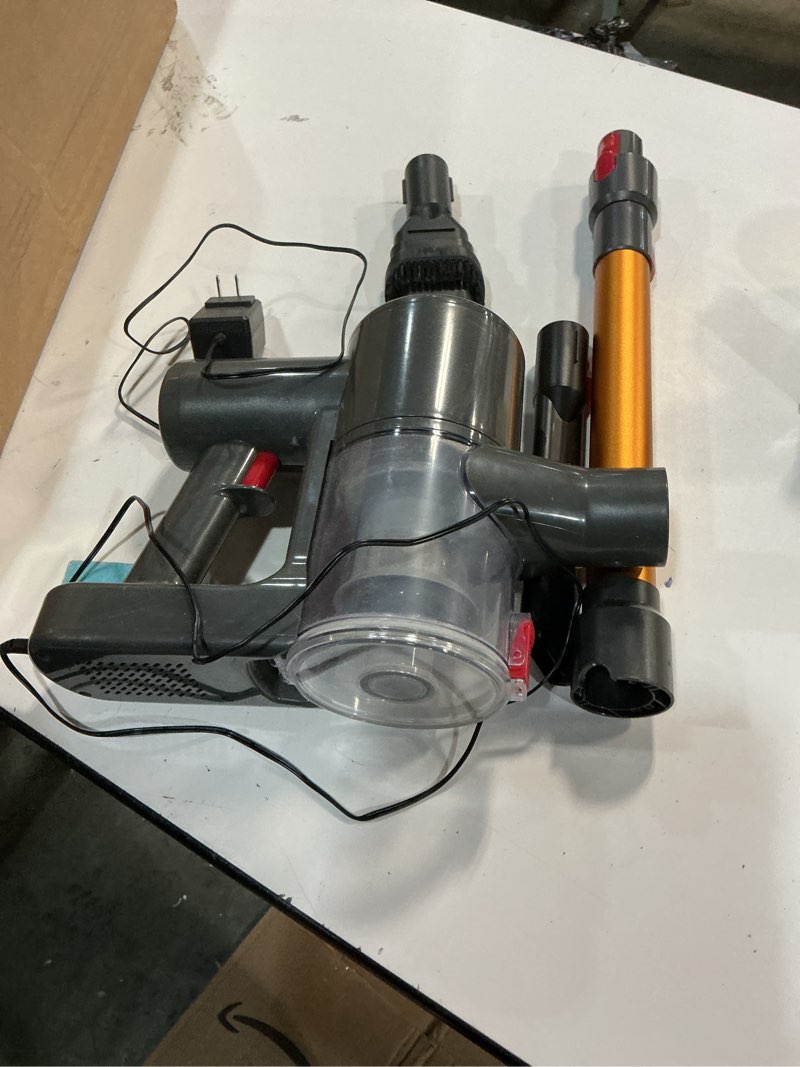 Condition photo showing As Is for Zynet S8 Cordless Vacuum Cleaner, 500W/45KPA/40Mins Lightweight Stick Vacuum for Home, LED Display and Green Headlights, 6-Stages Filtration, Self-Standing Vacuum for Hard Floor, Carpet and Pet Hair