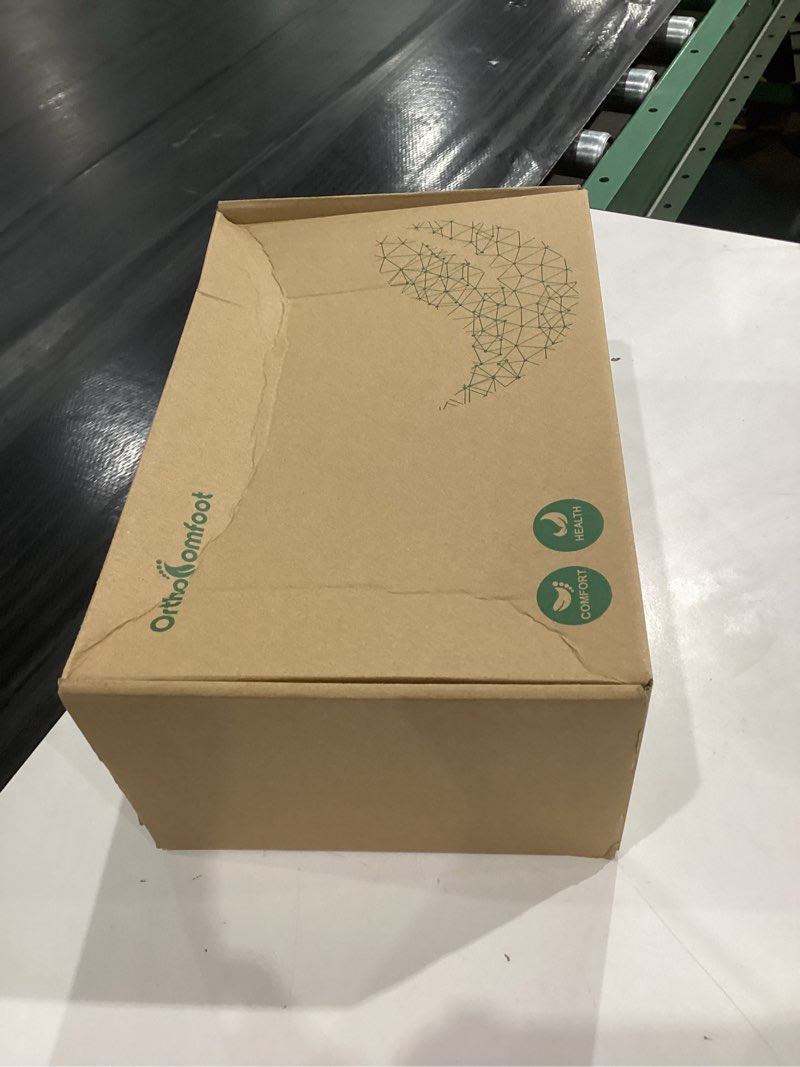 Condition photo showing New/Like New for OrthoComfoot Men's Orthopedic Slip-On Loafers Walking Shoes: Casual Arch Support Loafers for Plantar Fasciitis, Comfortable Orthotic Dress Shoes for Foot and Heel Pain Relief 8 W3-camel