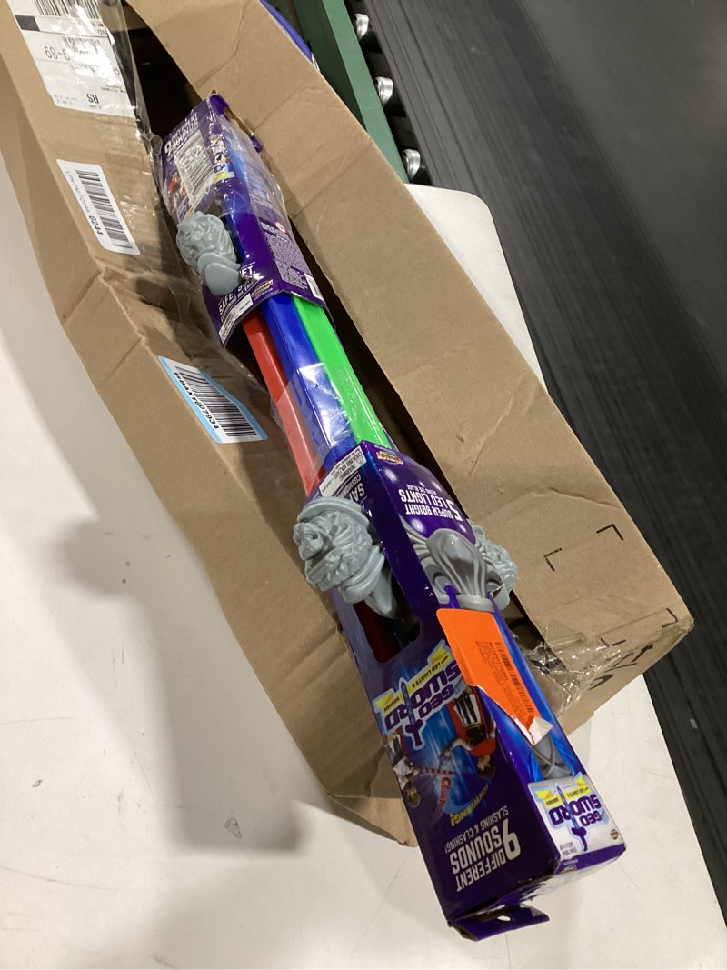 Condition photo showing Good Condition for Geospace Geosword Soft and Safe Dueling Sword - 2 Pack with LED Lights & Movement Battle Sounds, Assorted Colors (Green or Red)