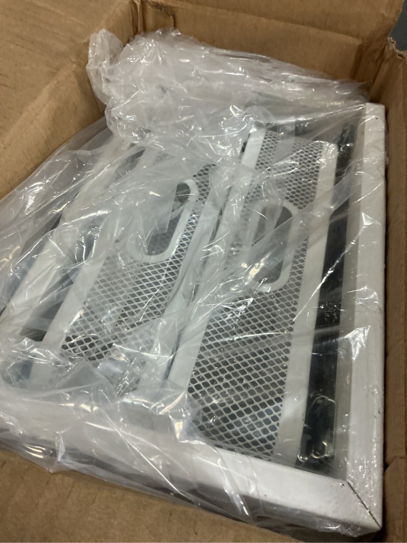 Condition photo showing Good Condition for 2 Pack 18.5IN-Depth Under Sink Organizer With Next-Gen Ball-Bearing Slides,2-Tier Precision Mesh Pull Out Cabinet Storage for Bathroom&Kitchen,Height Adjustable Drawers Shelf,Anti-rust-White White 2 Pack-18.5"Dx12.4"-16.5"H