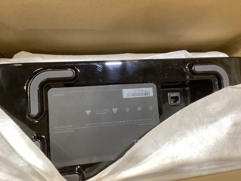 Condition photo showing As Is for sonos sub 4 - wireless subwoofer - black
