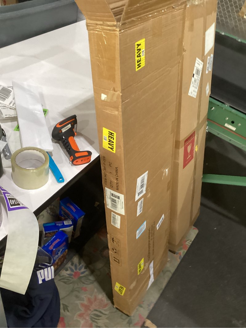 Condition photo showing Good Condition for OLEVS Full Bed Frame with Headboard Metal Platform Bed Full Size with USB Charging Station and LED Lights, No Box Spring Needed