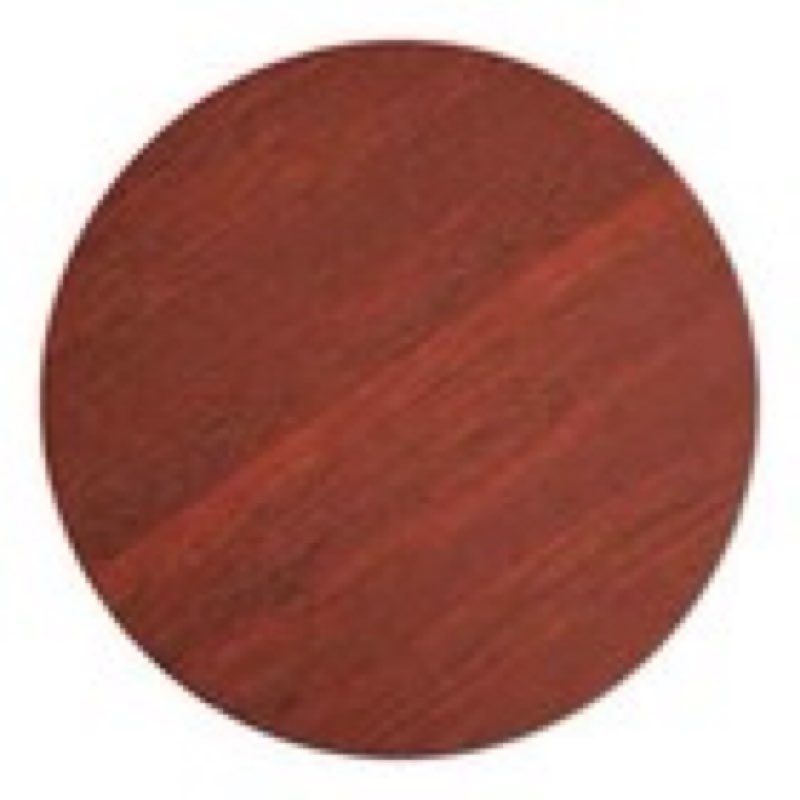 Incomplete * only top*36'' Round Restaurant Table Top with Red Mahogany Laminate Top Finish