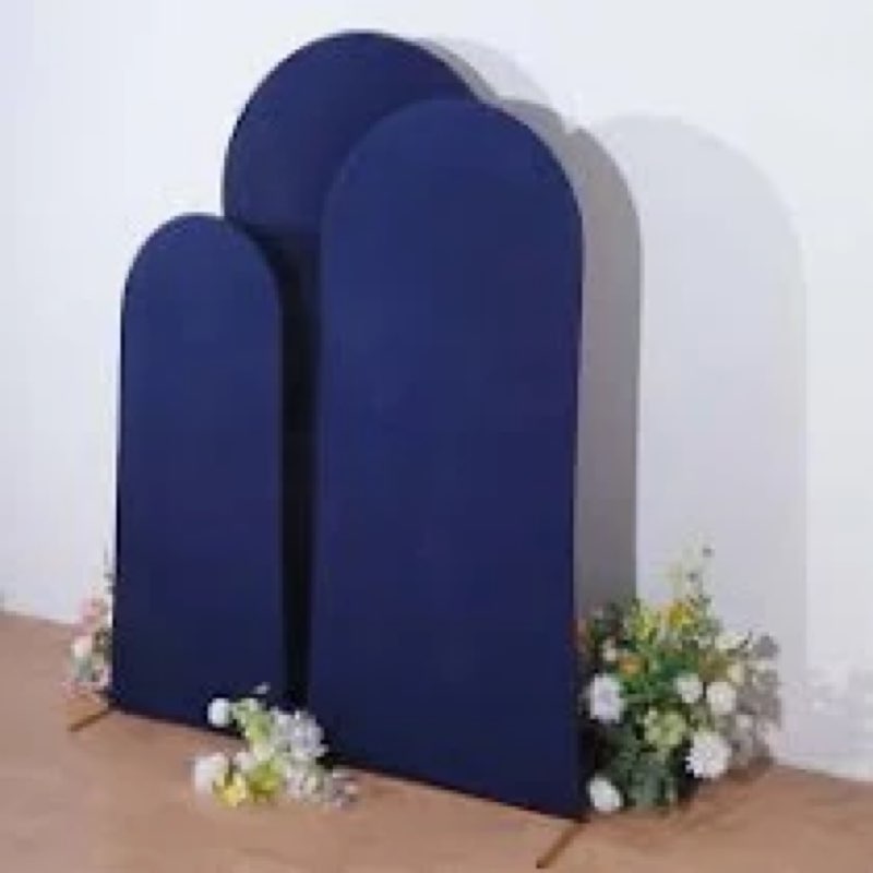 arch backdrop cover set of 3?7.2ft, 6.6ft 6ft spandex fitted wedding arch stand covers round top birthday party ceremony banquet decoration beige 7.2+6.6+6ft beige