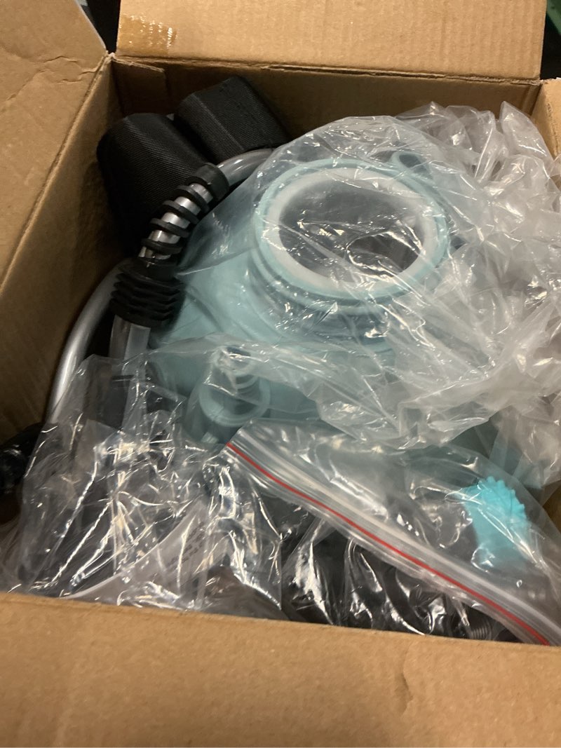 Condition photo showing Good Condition for 1.35 gallon battery powered sprayer, electric garden sprayer with 3 adjustable pressures, battery indicator, telescopic wand, 4 nozzles, rechargeable automatic pump sprayer for lawn, weed, yard care blue