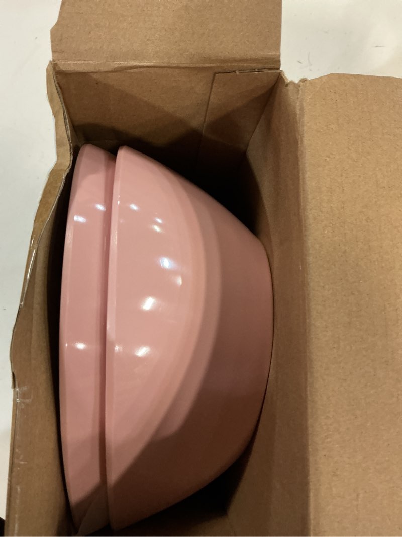 Condition photo showing New/Like New for Layhit 2 Pcs Heart Shaped Bowl Salad Heart Appetizer Bowls Plastic Snacks Holder for Valentine Wedding Fruits Candy Dessert Kitchen Cooking Gift(Pink,8.94 Inch) Pink 8.94 Inch