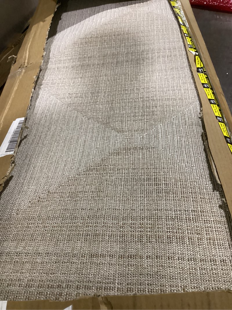 Condition photo showing Good Condition for similar  to photo safavieh area rug 8x10 - abstract collection - large - ivory & beige, handmade wool & viscose, ideal for living room, bedroom, office, dining space (abt141d