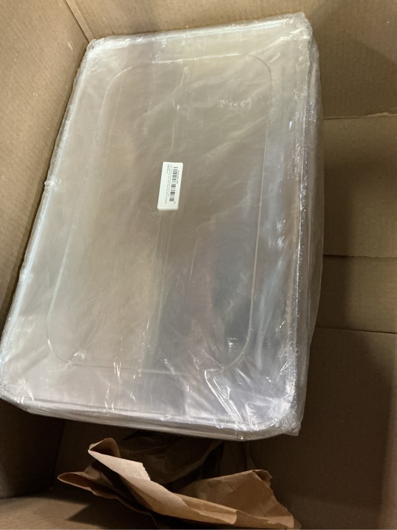 Condition photo showing Good Condition for plasticpro 25 pack aluminum pans 13'' x 21" disposable pans with covers heavy duty 20 lb foil pans for baking and cooking 25 20 lb (21''x13'')