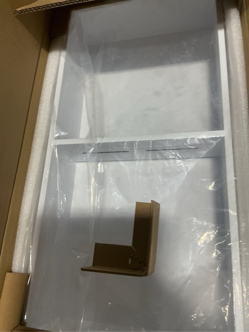 Condition photo showing Good Condition for BWE Bathroom Wall Niche,12" X 24" X 4" Stainless Steel Shower Niche,Rimless Recessed Shower Shelf for Bathroom,Double Shelves Niche,No Tile Needed Matte White 12*24‘’(2 Shelves) White