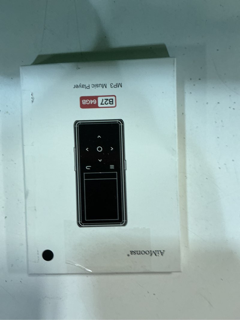 Condition photo showing New/Like New for 64gb mp3 player with bluetooth 5.2, aimoonsa music player with built-in hd speaker, fm radio, voice recorder, hifi sound, e-book, earphones included black - 64gb