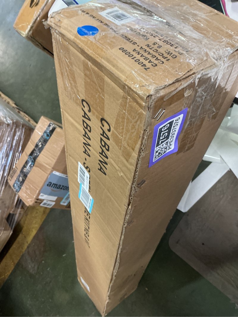 Condition photo showing Good Condition for Impact Canopy 4' x 4' Portable Dressing Room, Pop Up Portable Changing Room, Navy Blue / White Navy Blue / White Dressing Room